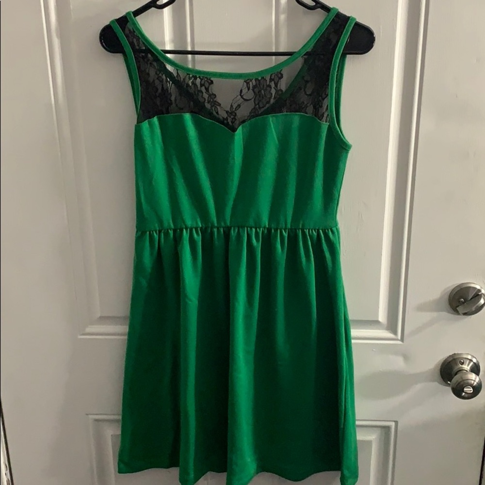 Green Flowy Dress